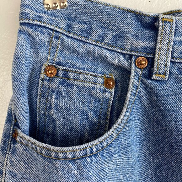 Vintage Ellemenno Womens Jeans Size 9 High Rise Straight Legs Cut Hem Boyfriend - Picture 3 of 11